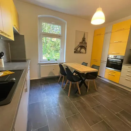 公寓 Ferienwohnung Dietel In Bad Schlema Mit Netflix Terrasse Parkplatz Kurtaxe Waescheset Inklusive 巴特施莱马